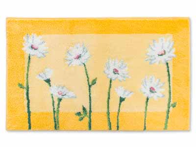 予約　洗えるコーナー吸着玄関マット　イノセントデイジー　50×80写真