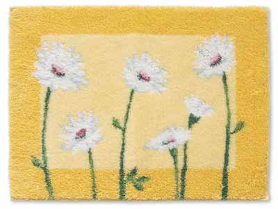 予約　洗えるコーナー吸着玄関マット　イノセントデイジー　45×75写真