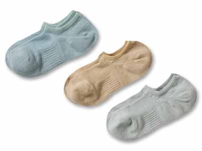 予約　麻混薄手カバーソックス（ライト）写真