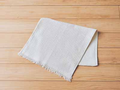 予約　生成綿ワッフルウォーキングタオル　1枚写真