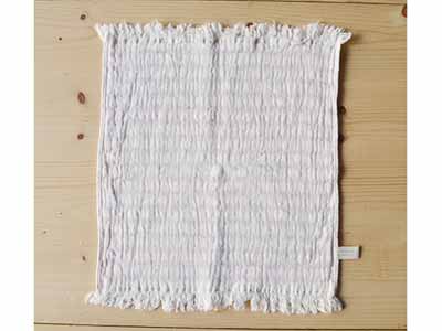 予約　スラブガーゼ　ウォッシュタオル　パープル写真