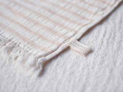 予約　スラブガーゼ　ウォッシュタオル　ブラウン写真