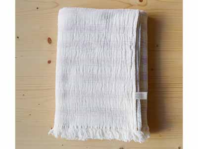 予約　スラブガーゼ　バスタオル　パープル写真