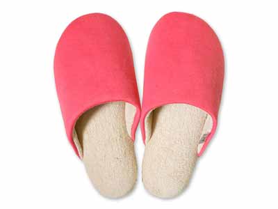 予約　Ａｇ＋洗えるスリッパ　Ｍサイズ　レッド写真