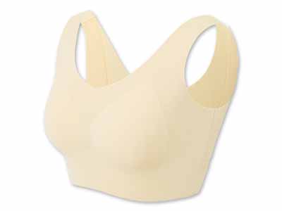 予約　ＲＡＫＵＮＡ整体ストレッチ感覚ブラ　ベージュ　Ｌ写真