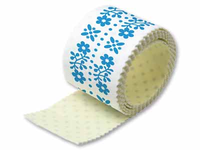 結露テープ　防カビタイプ　幅広モダンフラワー写真