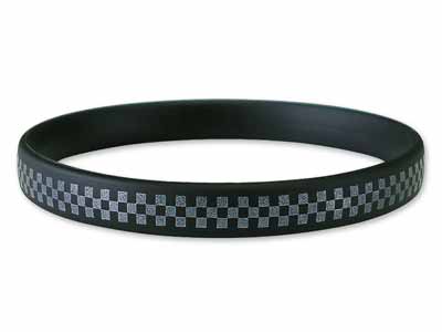 予約　静電気除去ブレス　スパークノンＸ　ブラックパール　Ｍ写真