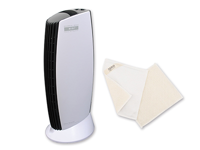 空気清浄機イオニックブリーズＭＩＤＩ　ピアノホワイト　限定クロス2枚付写真