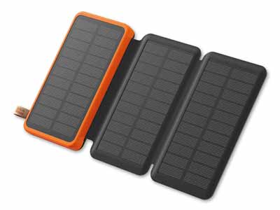 モバイルバッテリー　ソーラーチャージャー写真
