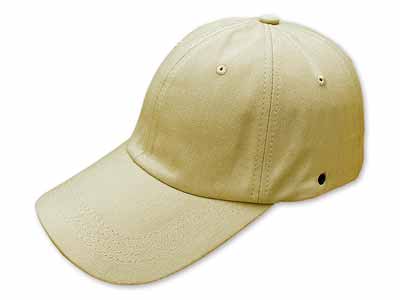 キャップ帽子型ヘルメット　ベージュ写真