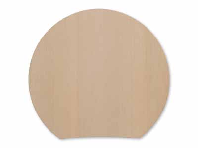 予約　青森ひば　立つ丸型まな板　小写真