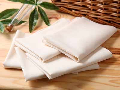 予約　オーガニックコットンさらしふきんナチュラル（5枚入）写真