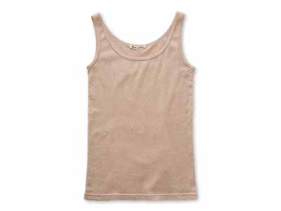 予約　ノースリーブインナー【フライス】【Ｍ／茶】写真