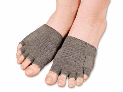 予約　日本製　備長炭外反母趾ケア5本指ソックス写真