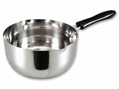 予約　日本製ゆきひら鍋16CM　目盛付写真