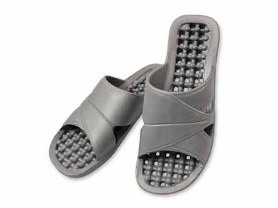 予約　水が溜まらないベランダサンダル　グレー写真