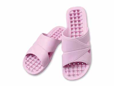 予約　水が溜まらないベランダサンダル　ピンク写真