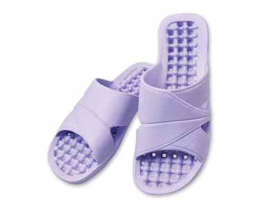 予約　水が溜まらないベランダサンダル　パープル写真