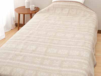 アルパカ混毛布写真