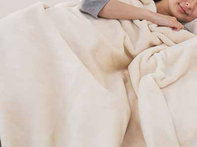 オーガニックコットン混綿毛布写真