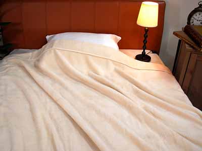 シルク混毛布写真