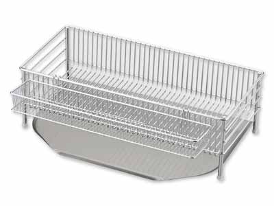 ラバーゼ　水切りかご　スリム縦置き3点セット写真