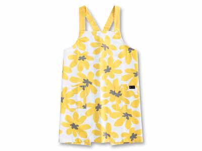 予約　ラ・エミーズ　エプロン　クッカ　イエロー写真