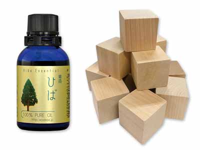 予約　青森ひば精油＆サイコロセット写真