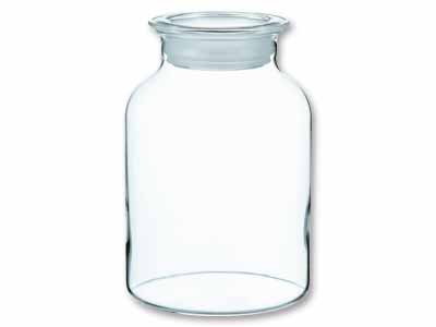 ガラスの手仕事保存びん　1000ML写真