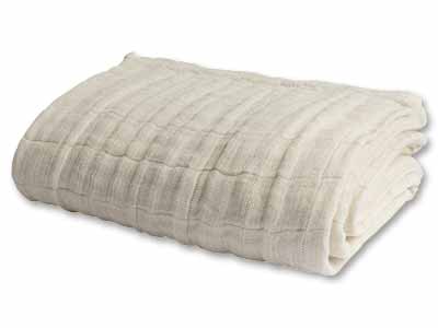 コットンリネンのガーゼケット　シングル写真