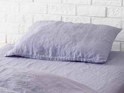 予約　リネンピローケース　2枚組　ラベンダー写真