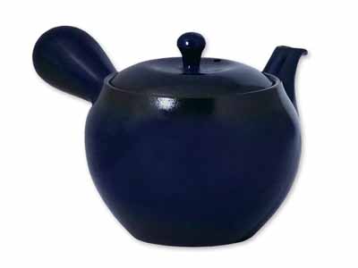 予約　萬古焼優美急須　2.5号　瑠璃写真