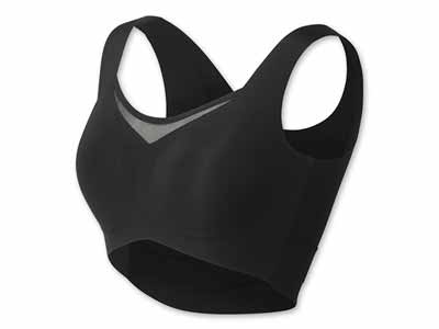 予約　ＲＡＫＵＮＡ　整体ストレッチ感覚磁気ブラ　ブラック　Ｍ写真