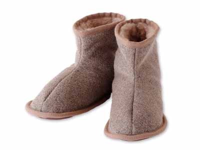 予約　メリノンの室内履き（ブーツタイプ）Ｍ写真