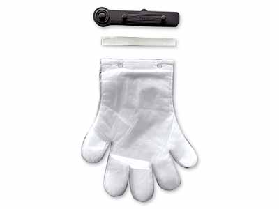 予約　ワンタッチ　ポリエチ手袋100枚写真