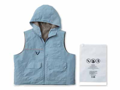 予約　ＣＯＧＩＴ防災　パーソナル防災ベスト　アイスグレー写真