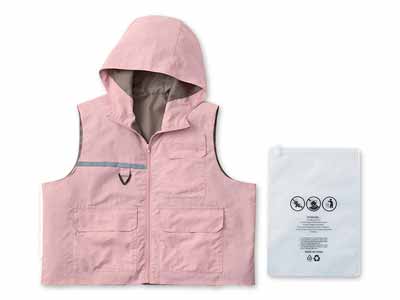 予約　ＣＯＧＩＴ防災　パーソナル防災ベスト　パウダーピンク写真