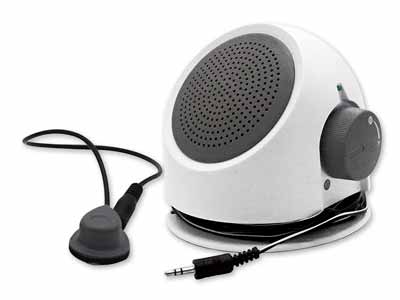 予約　テレビ用スピーカー　アクティブスピーカー　ホワイト写真