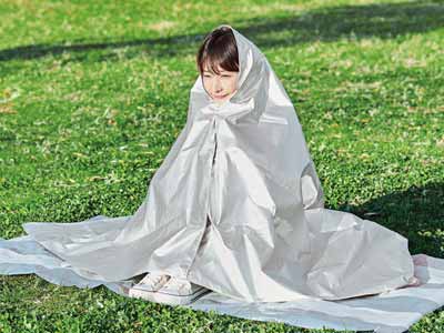 アルミシート　携帯ポーチ付写真