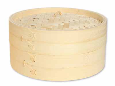 予約　たっぷり入る蒸しセイロ（24CM）受け台・シリコーンシート2枚付写真