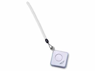 予約　ひっぱりやすい防犯ブザー　ホワイト写真