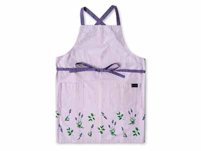 予約　ラ・エミーズ　エプロン　ラベンダー写真