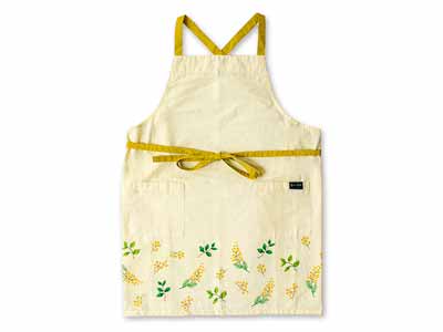 予約　ラ・エミーズ　エプロン　ミモザ写真