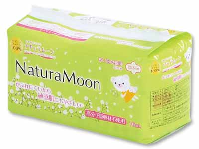 ナチュラムーン　生理用ナプキン　多い日の昼用羽つき　23.5CM　16コ入写真