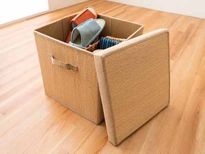 竹の収納ＢＯＸ　38×38×38写真