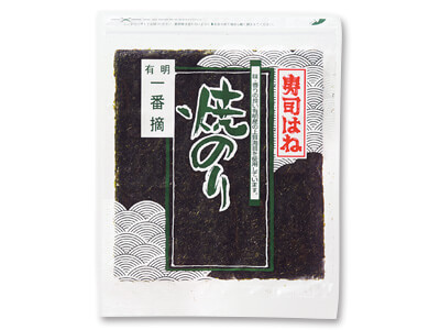 成清さんの有明一番摘み 寿司はね焼海苔写真