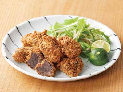 お肉みたいな　まぐろ血合いのカツ写真