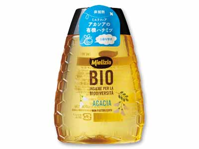 アカシアの有機ハチミツ（スクイーザーボトル）写真