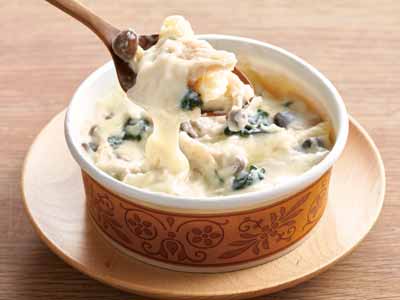 信州産きのことチキンのグラタン写真