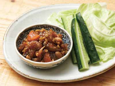 野菜たっぷり金山寺写真
